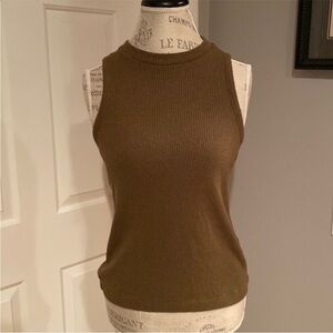 Madewell Brown knit tank size small
